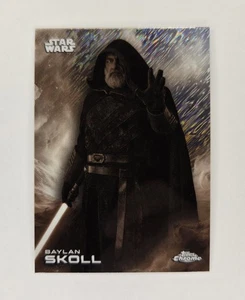 Custodia 2025 Topps Chrome Star Wars Baylan Skoll bianco e nero brillante #5 Hit SSP - Foto 1 di 10