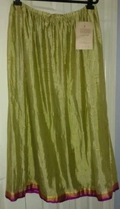 Fashion Spy Sari Bauchtanz gefüttert Bauern Boho Rock Made in India Gr. S-M *Neu mit Etikett - Bild 1 von 7