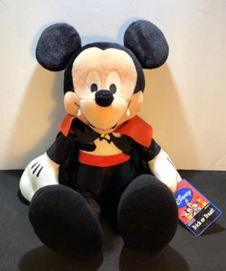 Disney Vampire Mickey Sega Trick or Leckerbissen Plüschtier 16 Zoll mit Etikett - Bild 1 von 6