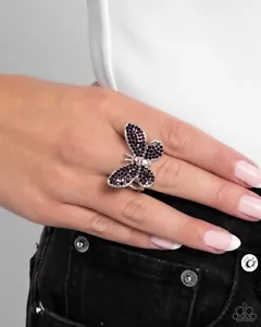 Accesorios Joyería Paparazzi - Admirable Ascensión - Anillo Púrpura - ¡NUEVO!! - Imagen 1 de 6