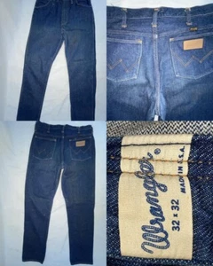 PANTALONE JEANS COWBOY DENIM RIGIDO WRANGLER 32X30 UOMO VINTAGE ANNI 60 - Foto 1 di 15