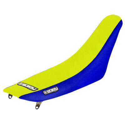Cubierta de asiento Yamaha YZ 85 2002-2021 YZ 85 lados azules / techo amarillo neón estándar - #96 Foto 1 de 4