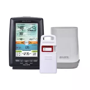 AcuRite Weather Station with Rain Gauge Lightning Detector Wireless Forecasting - Picture 1 of 3
