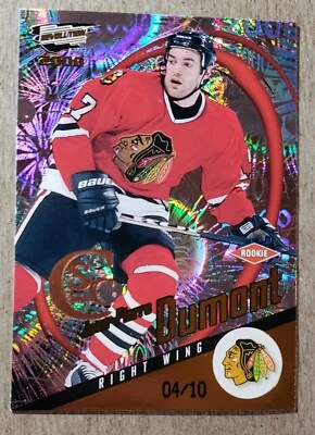 1999-00 Pacific Revolution CSC Copper Jean-Pierre Dumont RC 04/10 Blackhawks - Image 1 of 2