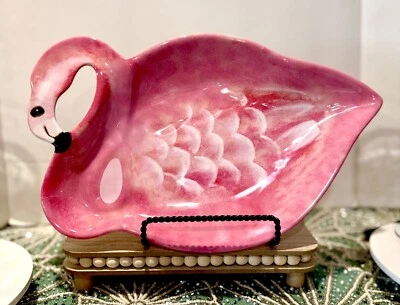 Flamingo LARGE Melamine 15” Serving Platter Supreme Housewares NWT - Image 1 of 4