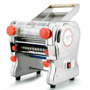 110V Home Commercial Pasta Maker Dough Roller Noodles Machine 2mm/6mm Knife US - Picture 1 of 6