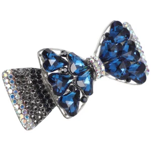 Fermaglio per capelli gioiello con strass fermaglio per capelli scintillanti moda capelli - Foto 1 di 12