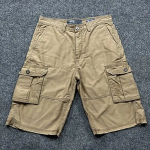BKE Buckle Cargo Shorts Mens Size 30 (Actual 32X12) Khaki Tan Brown Memphis - Picture 1 of 17