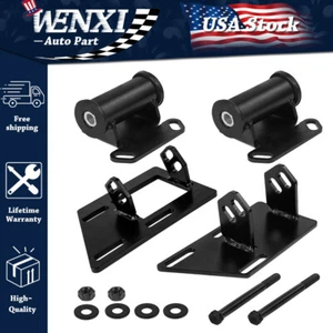 🔥For 83-05 Conversion Motor Mounts w/ Frame Mounts Chevy GMC S10 S15 V8 SBC 350 - Picture 1 of 15