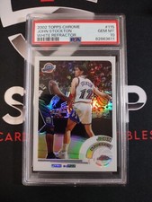 JOHN STOCKTON 2002 Topps Chrome #115 White Refractor /249 PSA 10 Utah Jazz