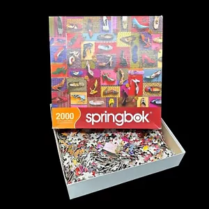 Springbok Jigsaw Puzzle 2000 Pieces Shoes Shoes Shoes 2007 Hallmark Complete? - Picture 1 of 10