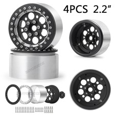 4PCS 2.2' Wheel Beadlock Rim 35mm Wide For 1/10 RC Crawler Axial SCX10 Wraith