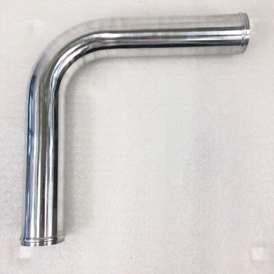Universal Aluminum Piping 2.5" 63.5mm O.D. 90 Degree Bend Intercooler - Image 1 of 4