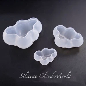 3pcs Set Silicone Cloud Fondant Chocolate Sugarcraft Decoration Mould Clay Resin - Bild 1 von 5