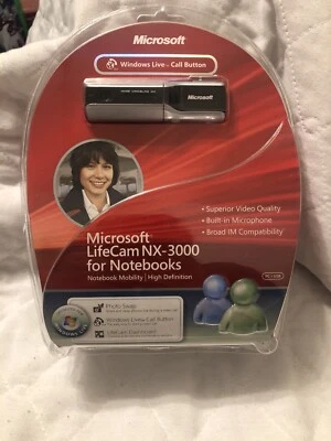 Cámara portátil Microsoft Lifecam NX-3000 cámara web sellada de fábrica Foto 1 de 4