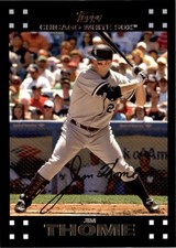2007 Topps Jim Thome Chicago White Sox #481