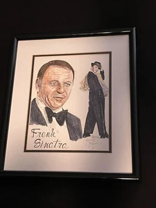 Frank Sinatra Sketch Print, Framed By Bernice Batoff - Picture 1 of 4