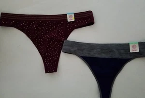 Junior So Brand Nylonmischung Tanga Burgund/Gold oder Marine/Grau Größe M L - Bild 1 von 3