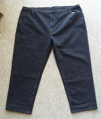 Nuevos pantalones de mezclilla negros Hunt Club talla 58 X 33 sin etiquetas sin usar como nuevos Foto 1 de 4