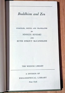 Buddhism and Zen - Senzaki and McCandless - The Wisdom Library, NY, 1953 - Imagen 1 de 17