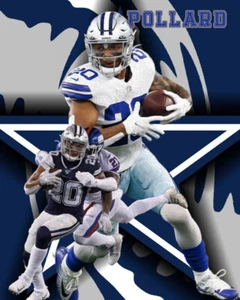 Stampa litografica Dallas Cowboys di Tony Pollard 2021 - Foto 1 di 1