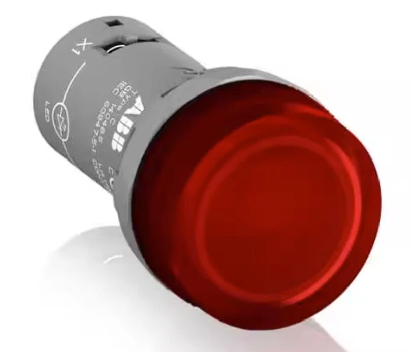 1pcs ABB push button switch Indicator light CL2-513R 110-130VAC - Image 1 of 1