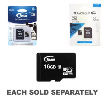 Team Class 10 Micro SDHC Memory Card Easy Use Plug And Play High Performance - Image 1 of 3