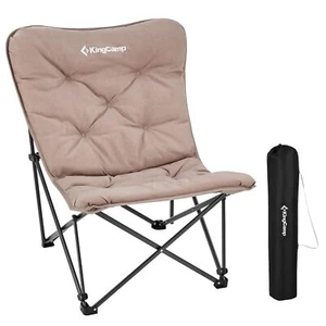 New KingCamp Outdoor Chair Folding Butterfly Chair Camping Chair High Back Soft - Picture 1 of 1