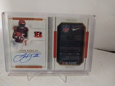 2017 National Treasures John Ross III Rookie Laundry Tag Patch Auto Booklet /5