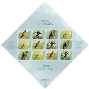 1996 Canada Post #1594v - Birds of Canada 12 x 45¢ Souvenir Sheet - Picture 1 of 1