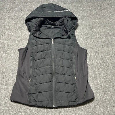 Tangerine Puffer Vest Jacket Black Large Womens Active - Image 1 of 4