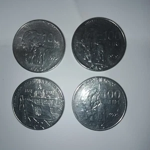 mz 06 -4 Monete 100 Lire Italia 3 Nutrire il mondo 1979 1 Accademia Navale 1981 - Bild 1 von 2