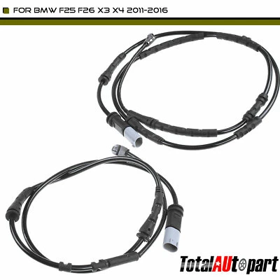 2x Sensor de desgaste de pastillas de freno para BMW F25 X3 2011-2017 F26 X4 2015-2018 delantero y trasero Foto 1 de 4