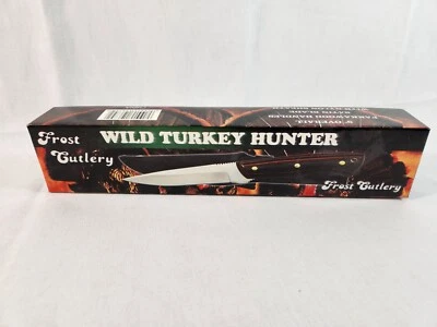 Hunter Knife Wild Turkey NEW 15-595PW 9'' Pakkawood Handle + Sheath - FAST Ship - Image 1 of 4