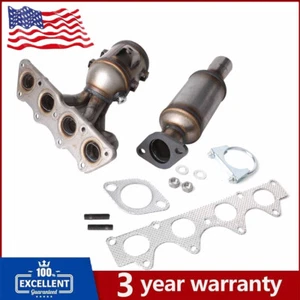 Fit KIA SOUL 1.6L Both Manifold & REAR Catalytic Converters w/ Gasket 2012-2019 - Picture 1 of 20