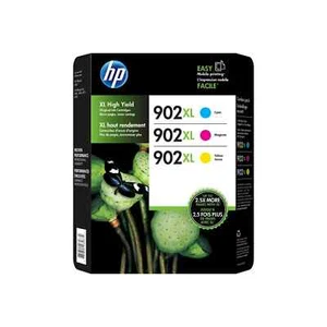 New Genuine HP 902XL Color 3PK Ink Cartridges OfficeJet Pro 6954 6968 - Picture 1 of 2