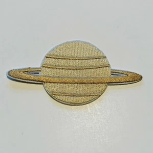 Großer Saturn Planet Bügelbild Patch/lustige Geschenke/gestickter Aufnäher/Saturn Geschenk  - Bild 1 von 2
