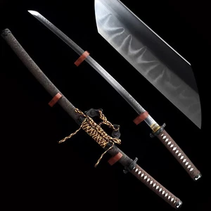 Espada Samurai Dragon Tachi Hecha a Mano Arcilla Templada T10 Acero Espiga Completa Real Afilada - Imagen 1 de 10