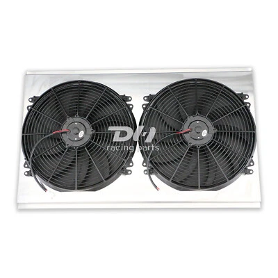 Cubierta de aluminio + ventilador de 16" para camioneta 88-00 Chevy GMC C2500 C3500 K2500 7,4 L 454 V8 Foto 1 de 4