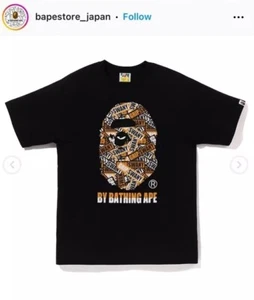 Authentic BAPE® X GRIP SWANY BY BATHING APE TEE Size XL Black 1J23110914 - Picture 1 of 6