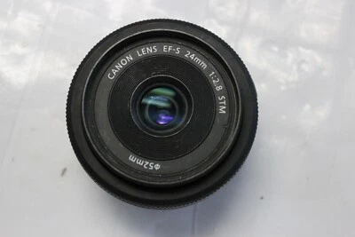 Canon EFs 24 mm f2,8 STM para cámaras serie EF-M ¡Con CUBIERTA! ¡PROBADO!! Foto 1 de 4