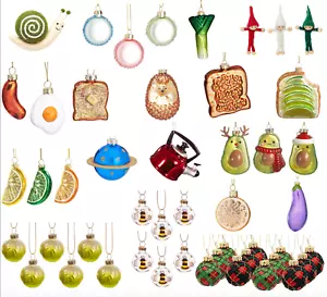 CHRISTMAS TREE BAUBLES HANGING DECORATIONS NOVELTY ORNAMENT GIFT Sass & Belle - Picture 1 of 31