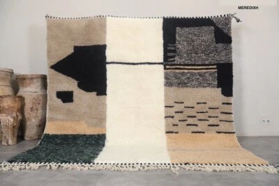 Moroccan rug - Berber rug - Custom Moroccan rug - Beni ourain rug - Handmade rug - Image 1 of 3