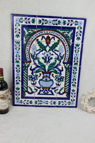 Vintage Tiles panel Art nouveau design floral n1 Cover