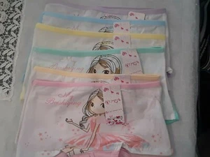 new girls cute princess  boyshort panties..lot of 6 pcs..WHOLESALE - Picture 1 of 4