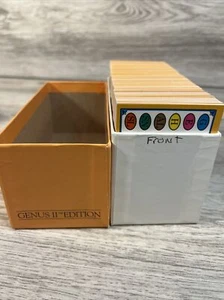 Trivial Pursuit Card CARDS ONLY FOR 1984 Master Game Genus II Edition ~500 Cards - Picture 1 of 7