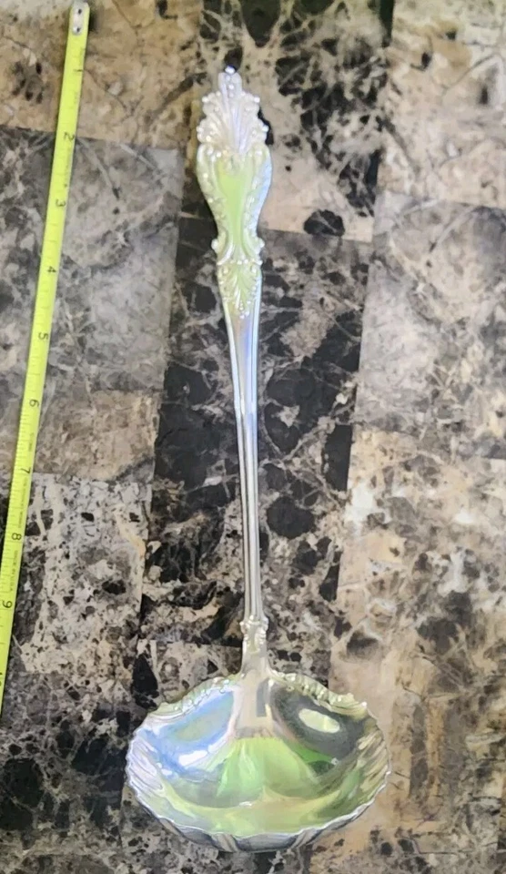 🤪ROGERS & HAMILTON ANTIQUE 1896! RAPHAEL SILVERPLATED "10 1/2" SOUP LADLE🍲🔎👀 - Image 1 of 4