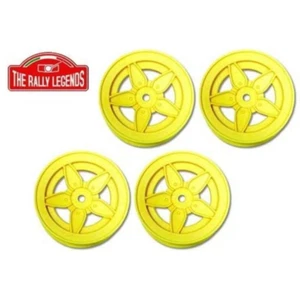 The Rally Legends Lancia Stratos Type Wheels Yellow Spoke (4) RC Car Rim Touring - Bild 1 von 1