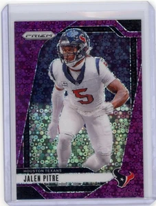 2024 Prizm Jalen Pitre No Huddle Purple # /49 Texans - Bild 1 von 2