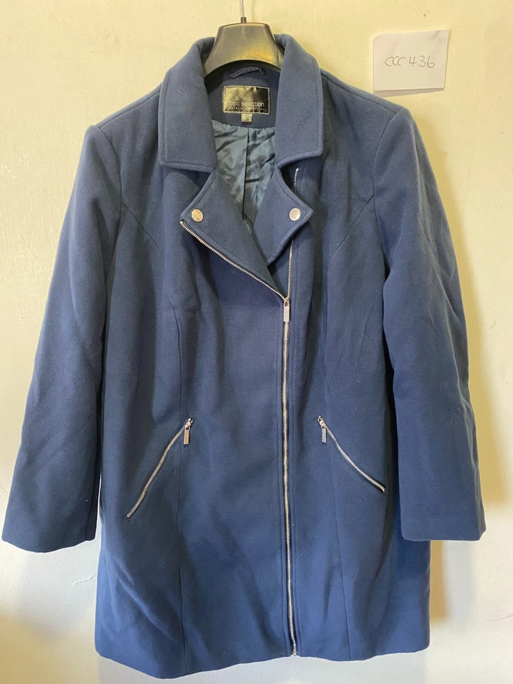 Freemans Azul Oscuro Blazer Chaqueta Estilo Más Talla UK 28 (ccc436.1) - Imagen 1 de 4